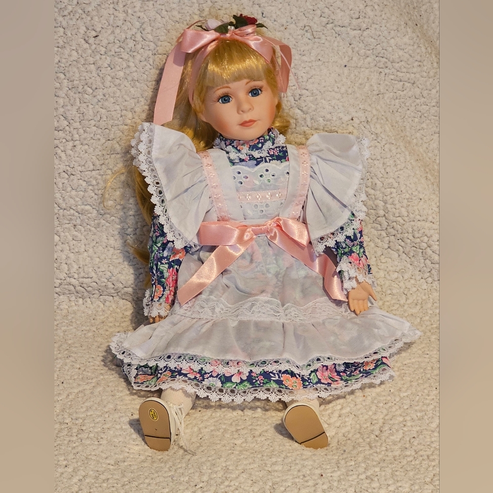 15" Vintage Porcelain Doll